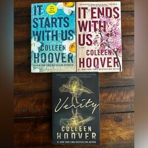 Colleen Hoover Book Set - Starts With Us, It Ends With Us, Verity